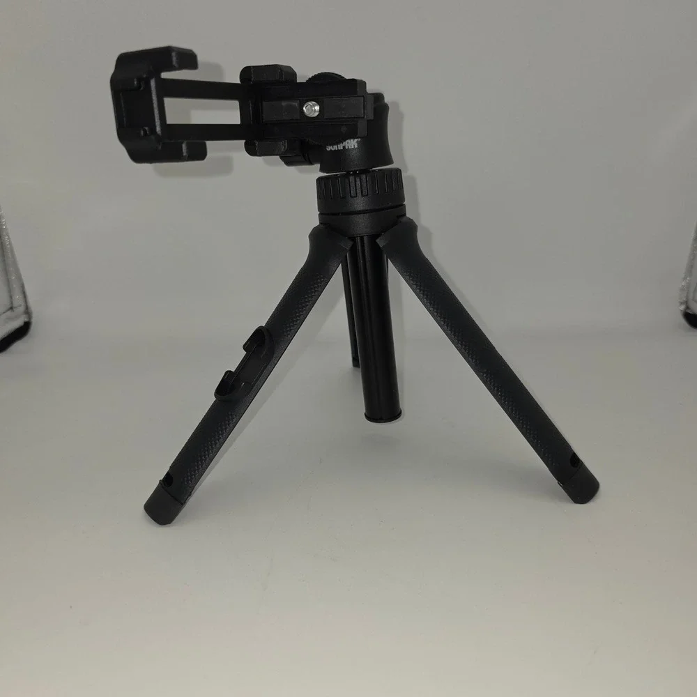 Sunpak Mini Tripod Handheld Stabilizer Unisex OS Black Excellent Vlogging Mount